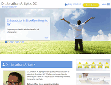 Tablet Screenshot of downtownbrooklynchiropractor.com